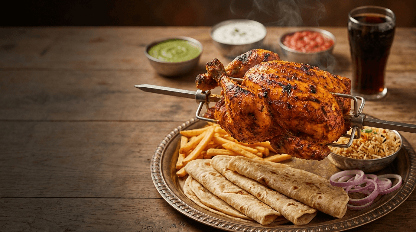 Sajjeez Authentic Rotisserie Chicken Sajji Platter